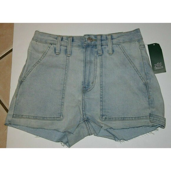 Wild Fable Pants - Wild Fable shorts womens 00 highest rise cut off denim jean blue new